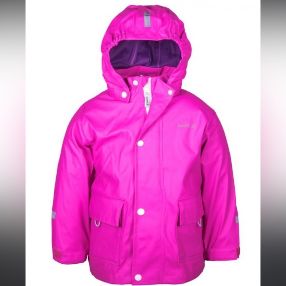 Kamik Splash Rain Jacket - 3T - neon pink